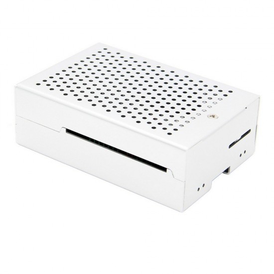 Black / Silver Aluminum Case Enclosure Shell With Cooling Fan For Raspberry Pi 4 Model B