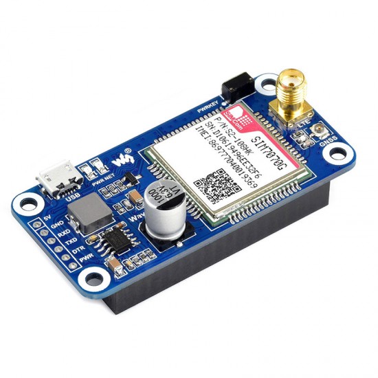 SIM7070G / Cat-M / GPRS / GNSS HAT for Raspberry Pi Global Band Support For Raspberry 4B