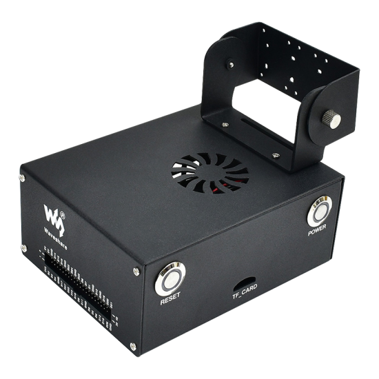 C2663 Black Metal Cover Box fits Jetson Nano compatible with A02 B01 Support Dual Camera Module Raspberry Pi