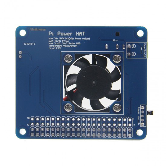 Temperature Control Fan And Power Expansion Board + Acrylic Case + Copper Heat Sink Kit