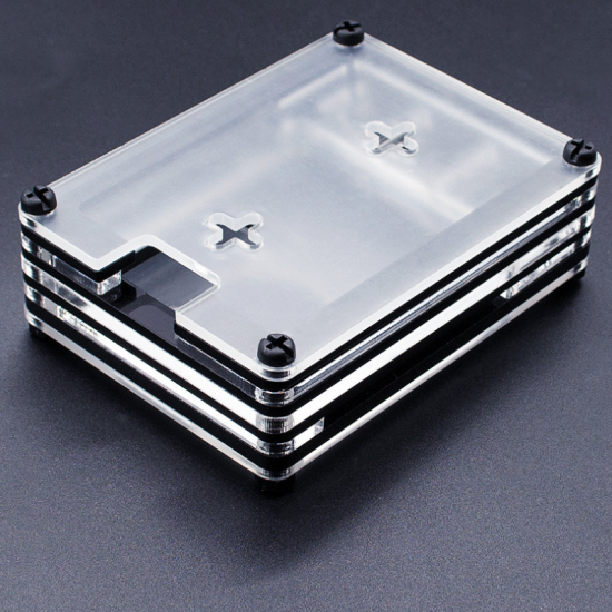 WX-4B506 6 Layers Acrylic Protective Case Plastic Shell for Raspberry Pi 4B