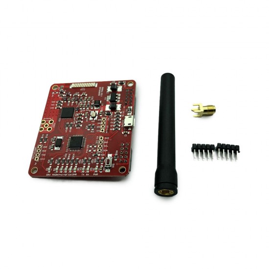 MMDVM 2.0 Hotspot Module Support P25 DMR YSF NXDN With Antenna Hotspot Expansion Board Red For Raspberry Pi Model B 4B 3B 3B+