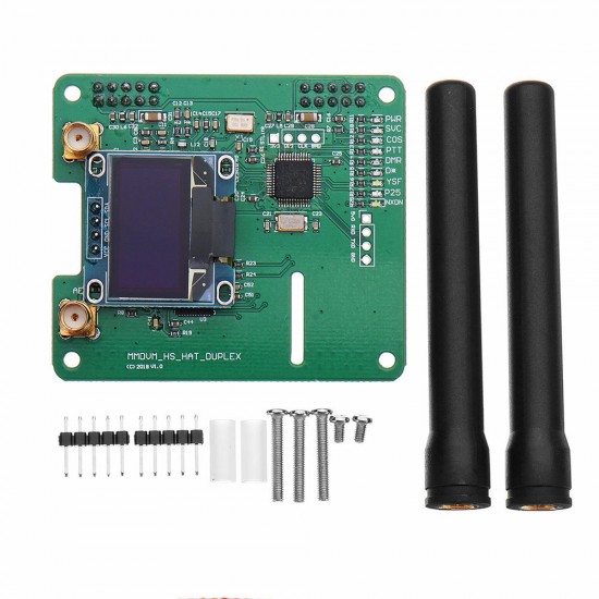 MMDVM DUPLEX RX TX UHF VHF Hotspot Support P25 DMR YSF NXDN DMR SLOT 1+ SLOT 2 + OLED for Raspberry Pi