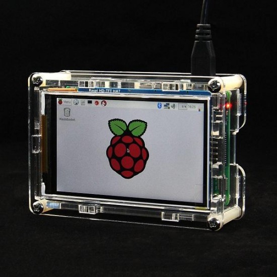 Matching Acrylic Case For HD 3.5 Inch TFT Display Shield