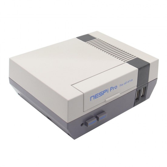 NESPi Pro FC Style NES Blue Sign Enclosure Case With RTC Function For Raspberry Pi 3 Model B+ / 3B / 2B / B+ / A+