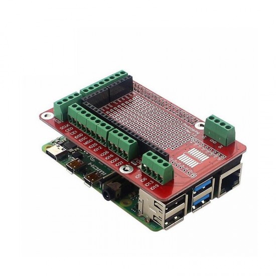 Prototype GPIO Expansion Board Multifunctional Expansion Board Shield Module for Raspberry Pi 4/3B+