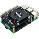 Raspberry Pi 4B Development Board Cooling Fan Suitable for RaspberryPi Fan with LED Ambient Light