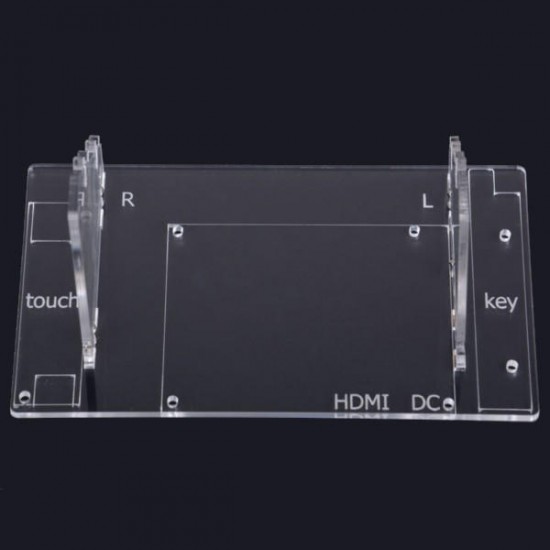 Transparent 7 Inch LCD Display Screen Housing Bracket For Raspberry Pi 7 Inch Screen