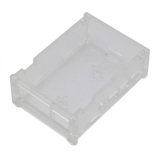 Transparent DIY Acrylic Case Box Shell with Screw and Silver Thin Copper Aluminum Heatsink for 3.5 Inch TFT Screen Raspberry Pi 4B