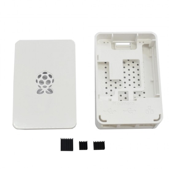 Updated Black/White/Transparent ABS Case V4 Enclosure Box With Heat Sink for Raspberry Pi 4B