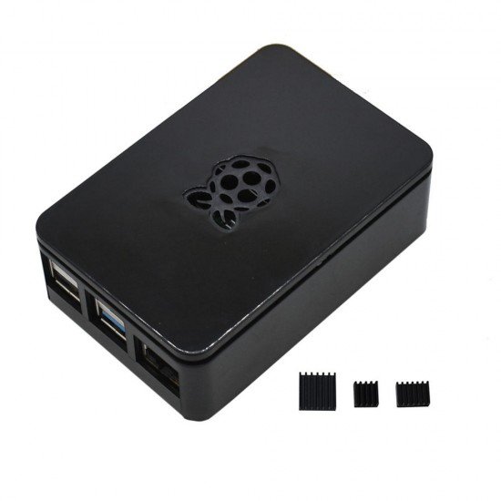 Updated Black/White/Transparent ABS Case V4 Enclosure Box With Heat Sink for Raspberry Pi 4B