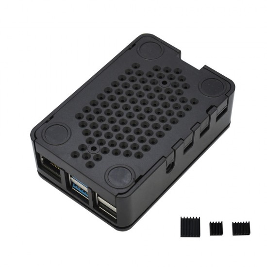 Updated Black/White/Transparent ABS Case V4 Enclosure Box With Heat Sink for Raspberry Pi 4B