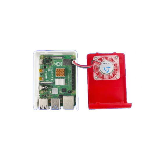 ABS Protective Case with Cooling Fan Version for Raspberry Pi 4B