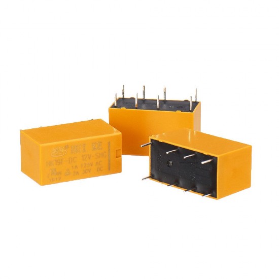 15Pcs HK19F-DC 12V-SHG 2A 8Pin Relay Module