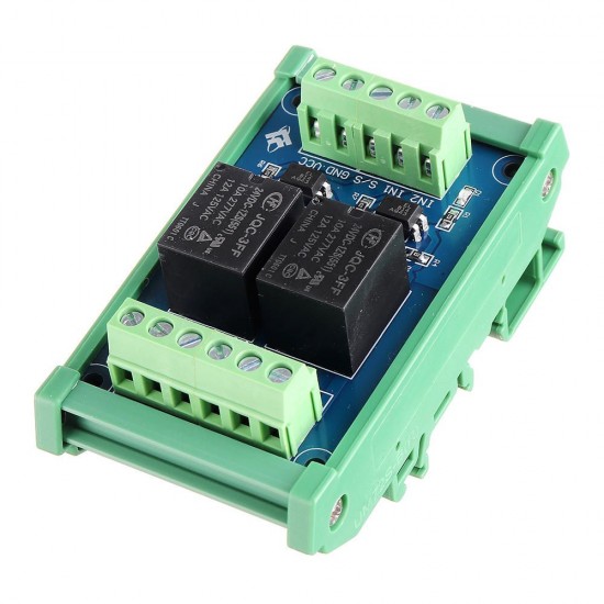 2CH Channel Optocoupler Isolation Relay Module 5V/12V/24V SCM PLC Signal Amplifier Board