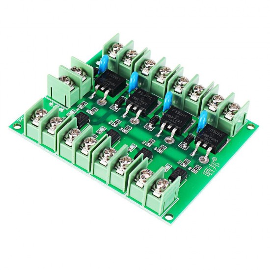 3Pcs F5305S Mosfet Module PWM Input Steady 4 Channels 4 Route Pulse Trigger Switch DC Controller E-switch MOS FET Field Effect Switch