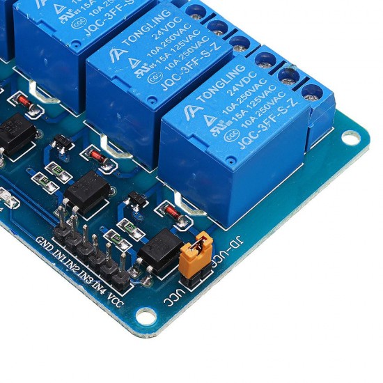 3pcs 24V 4 Channel Relay Module PIC DSP MSP430