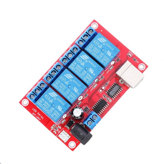 4 Channel 5V HID Driverless USB Relay USB Control Switch Computer Control Switch PC Intelligent Control Relay Module