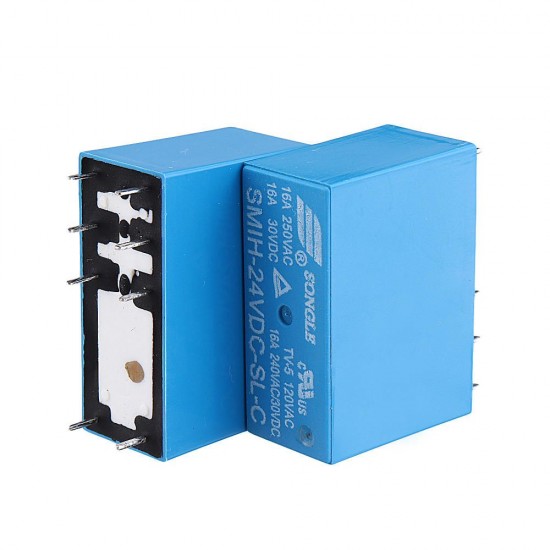 5PCS SMIH-05VDC-SL-C SMIH-12VDC-SL-C SMIH-24VDC-SL-C 16A 8PIN Relay 05 12 24 V Relay Module