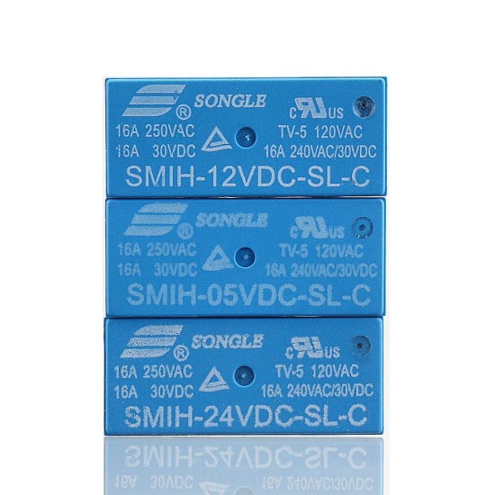 5PCS SMIH-05VDC-SL-C SMIH-12VDC-SL-C SMIH-24VDC-SL-C 16A 8PIN Relay 05 12 24 V Relay Module