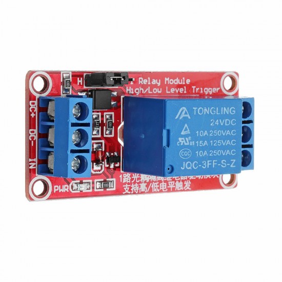 5Pcs 24V 1 Channel Level Trigger Optocoupler Relay Module