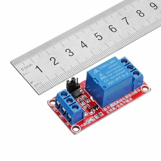 5Pcs 24V 1 Channel Level Trigger Optocoupler Relay Module