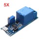 5Pcs 5V-30V Wide Voltage Trigger Delay Timer Relay Conduction Relay Module Time Delay Switch