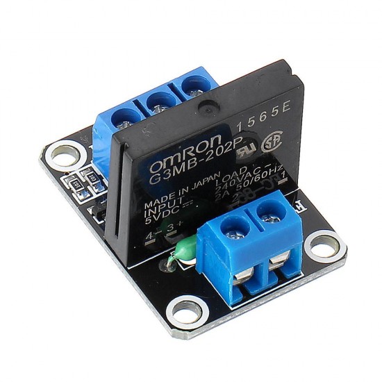 5pcs 1 Channel 5V Solid State Relay High Level Trigger DC-AC PCB SSR In 5VDC Out 240V AC 2A for Arduino - products that work with official Arduino boards