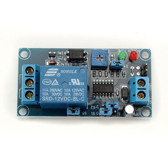 5pcs 12V Power On Delay Relay Module Delay Circuit Module NE555 Chip for Arduino - products that work with official Arduino boards
