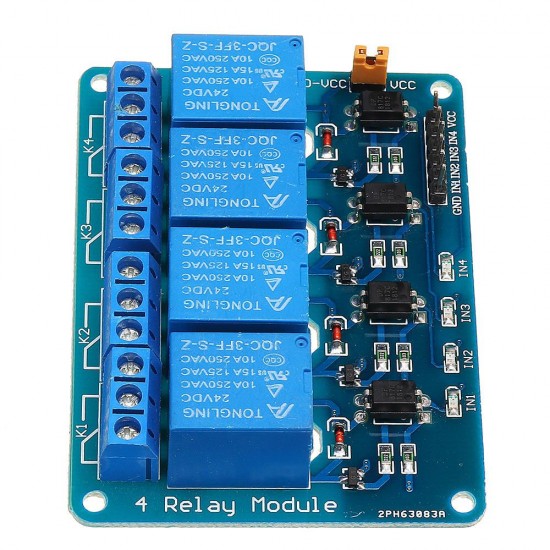 5pcs 24V 4 Channel Relay Module For PIC DSP MSP430