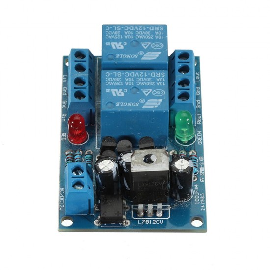 5pcs Speaker Power Amplifier Board Dual 15A Relay Protector Boot Delay and DC Detection Protection Module