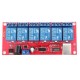 6 Channel 24V HID Driverless USB Relay USB Control Switch Computer Control Switch PC Intelligent Control Relay Module