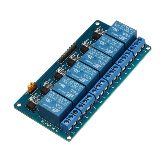 6 Channel 24V Relay Module Low Level Trigger With Optocoupler Isolation for Arduino - products that work with official Arduino boards