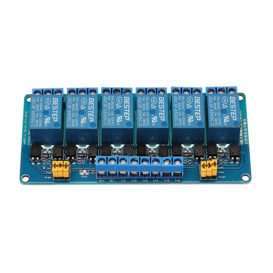 6 Channel 5V Relay Module High And Low Level Trigger for Arduino - products that work with official Arduino boards