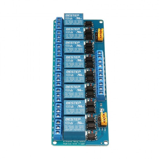 8 Channel 12V Relay Module High And Low Level Trigger for Arduino - products that work with official Arduino boards