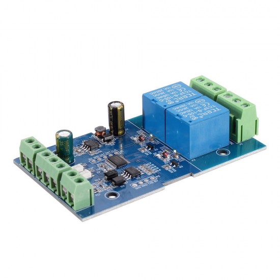 Dual 2-way Relay Module Switch Input and Output RS485/TTL Communication Controller