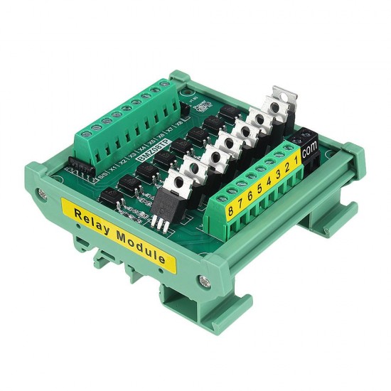 IO Card PLC Signal Amplifier Board NPN to PNP Mutual Input Optocoupler Isolation Transistor Output Relay Module