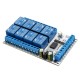 IR23F08 8 Channels DC 5V 12V Multifunctional Delay Relay Module Trigger Locking Bistable Self-locking