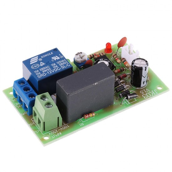 JK03 220V AC Time Delay Relay Control Module with Trigger Delay 5min Adjustable NE555 10A