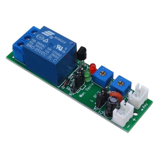 JK11S-100S-5V 10A 0-100S Adjustable ON-OFFf Delay Module Timer Cycle Switch Infinite Loop Relay Module