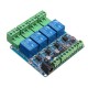 Modbus RTU 4 Channel Relay Module 4CH Input Optocoupler Isolation RS485 MCU for Arduino - products that work with official Arduino boards