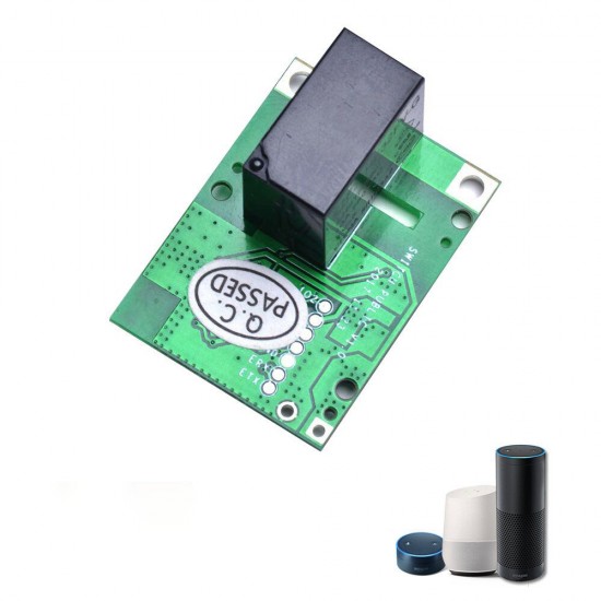 RE5V1C Relay Module 5V WiFi DIY Switch Dry Contact Output Inching/Selflock Working Modes APP/Voice/LAN Control for Smart Home