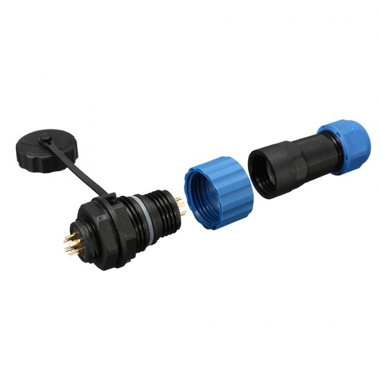 3Pcs SP16 IP68 Waterproof Connector Male Plug & Female Socket 6 Pin Panel Mount Wire Cable Connector Aviation Plug