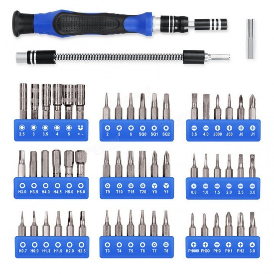 54pcs Bit Driver Screwdriver Set Hardware Tools Repair Kit Professional Technology Kit