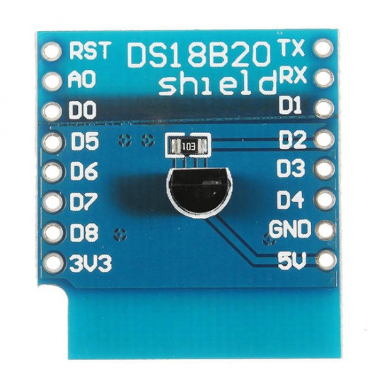 10Pcs DS18B20 Module For D1 Mini DS18B20 Temperature Measurement Sensor Module