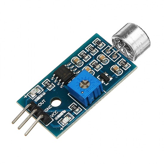 20Pcs Voice Detection Sensor Module Sound Recognition Module High Sensitivity Microphone Sensor Module DC 3.3V-5V