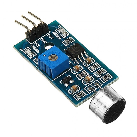 20Pcs Voice Detection Sensor Module Sound Recognition Module High Sensitivity Microphone Sensor Module DC 3.3V-5V