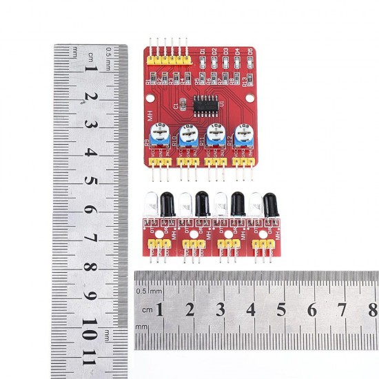 20pcs 4CH Channel Infrared Tracing Module Patrol Four-way Sensor For Car Robot Obstacle Avoidance