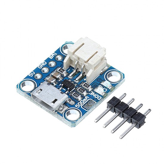 3.7V 4.2V 5V 100mA Micro-Lipo Charger USB Battery Charging Board Micro-B Connector Lithium for LiPoLiIon V1