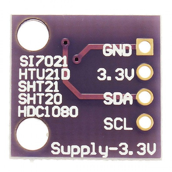 3Pcs GY-213V-SI7021 Si7021 3.3V High Precision Humidity Sensor with I2C Interface